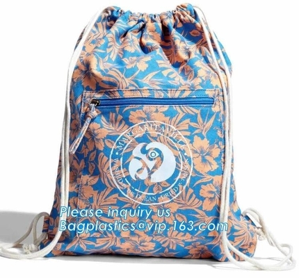 Modieuze 420D-Douane Logo Polyester Drawstring Bag, aangepaste bijgewerkte niet geweven drawstring de zakbagease van de polyestertotalisator