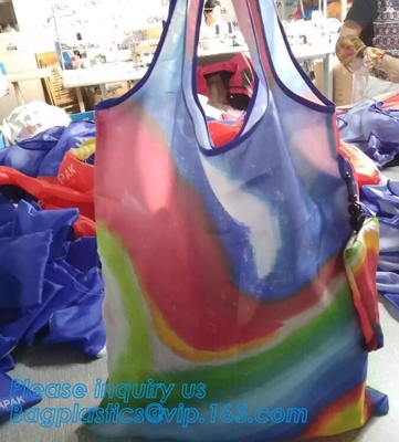 In het groot Goedkope van de het embleem waterdichte polyester van de prijs kleine manier kleurrijke aangepaste nylon drawstring de Rugzakzak, Sport