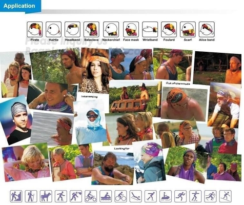 De Magische Sjaal van de sportenverscheidenheid, de Populairste Hoofd van de de Douanehals van het Omslag Magische Masker Buis Bandana, Promotie Multifunctionele Douane