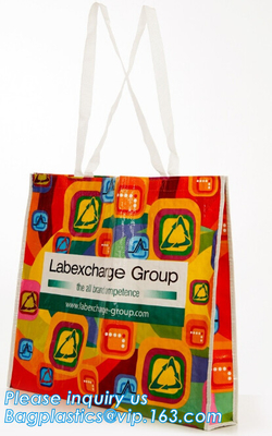 Opnieuw te gebruiken Grote pp Geweven het Winkelen van Eco Kruidenierswinkel Tote Bag met Embleem, Super kwaliteitsgift pp geweven het winkelen zak met ritssluiting