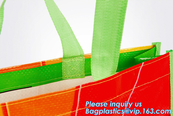 Eco Vriendschappelijk Tote Shopping Carry Fabric pp lamineerde Rekupereerbare Geweven Zak, Douane het Vouwbare Winkelen niet Geweven Kringlooppp
