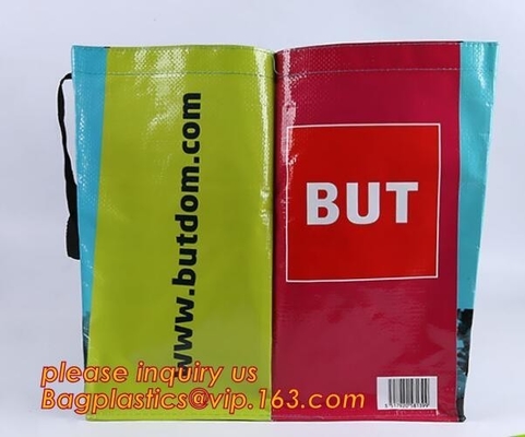 Kleur het Gedrukte pp Geweven het Dragen Winkelen/Kruidenierswinkel Tote Bag, de promotietotalisator gelamineerde niet geweven van pp manier van de giftzak handb