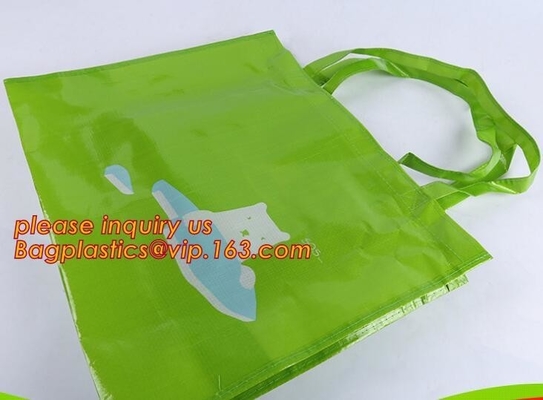 de zak van de polypropyleentotalisator, de Promotiewijn het Winkelen Tote Fabric Polypropylene Laminated pp niet geweven zak van de stoffenmake-up, oem