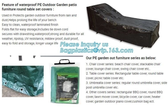 STOELdekking, LIJSTdekking, PARAPLUdekking, BARBECUEdekking, RONDE DEKKING, DE DEKKING VAN DE GAZONverhuizer, FIETSdekking, AUTOdekking, VERWARMER COV