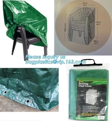 het stapelen van stoeldekking, seater terrasfuniture, tuinfuniture, seater dekking, rond terras furn plaatst waterdichte dekking, eco