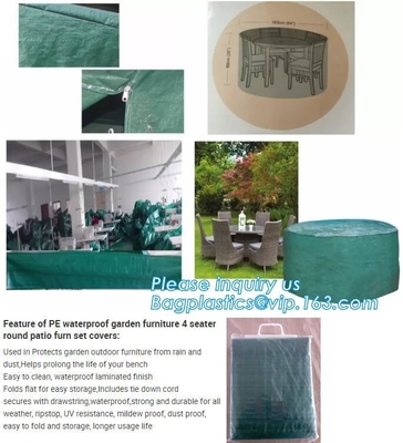 het stapelen van stoeldekking, seater terrasfuniture, tuinfuniture, seater dekking, rond terras furn plaatst waterdichte dekking, eco