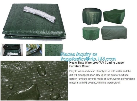 aangepaste meubilair coatedcover stof op hete verkoop, pe hoogte - de kwaliteitsaanhangwagen tarp/leidt dekkingsgeteerd zeildoek/tarpau van het ijzerpaard op