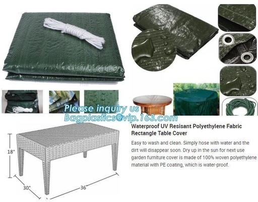 aangepaste meubilair coatedcover stof op hete verkoop, pe hoogte - de kwaliteitsaanhangwagen tarp/leidt dekkingsgeteerd zeildoek/tarpau van het ijzerpaard op