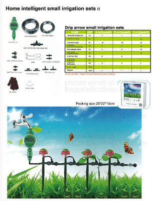 De grond van de sponsmatrijs, boombloem, irrigatiereeksen, minimuurtuin, tuinbouwinstallatie, opgenomen omwentelings kleine irrigatie