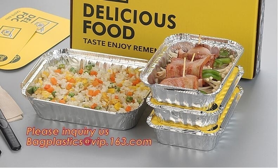 van de de Aluminiumfolie vierkante container van de aluminiumfolie de vierkante container beschikbare fabriek van de de Aluminiumfolie vierkante container bagplast