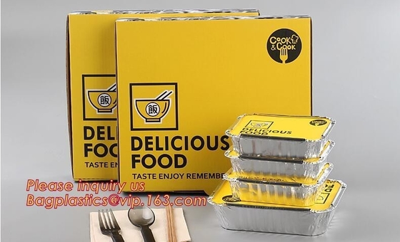 van de de Aluminiumfolie vierkante container van de aluminiumfolie de vierkante container beschikbare fabriek van de de Aluminiumfolie vierkante container bagplast
