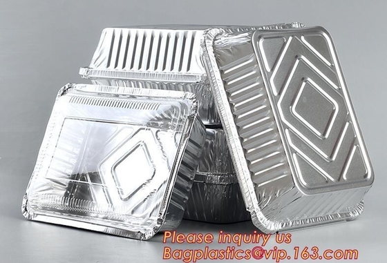 hoog barbecuedienblad, - de barbecuedienblad van de kwaliteitsaluminiumfolie, beschikbare aluminiumfoliecontainer, het beschikbare voedsel van de aluminiumfolie