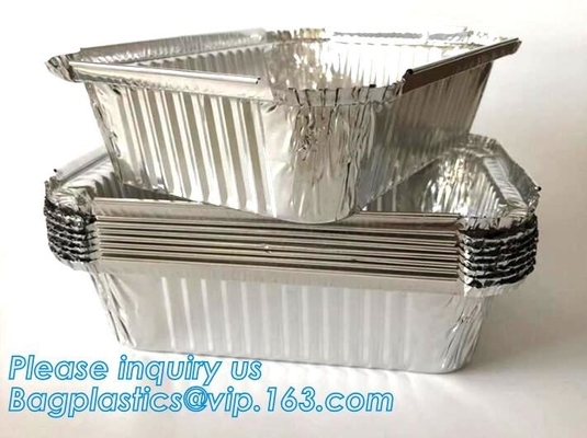 Populair van de het voedselverpakking van de huishoudenkeuken de aluminiumfoliecontainer/pan/dienblad, de Beschikbare Containers van de Aluminiumfolie voor Voedselpa