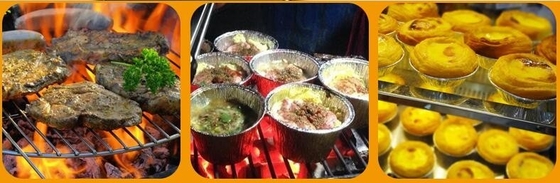7 duim 8 duim en 9 duim om de Pan van de Cakefolie, bagease van de de Aluminiumfoliecontainer van de Fabrieksprijs Rechthoekige Beschikbare packag
