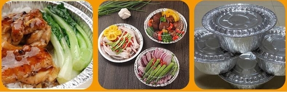 7 duim 8 duim en 9 duim om de Pan van de Cakefolie, bagease van de de Aluminiumfoliecontainer van de Fabrieksprijs Rechthoekige Beschikbare packag
