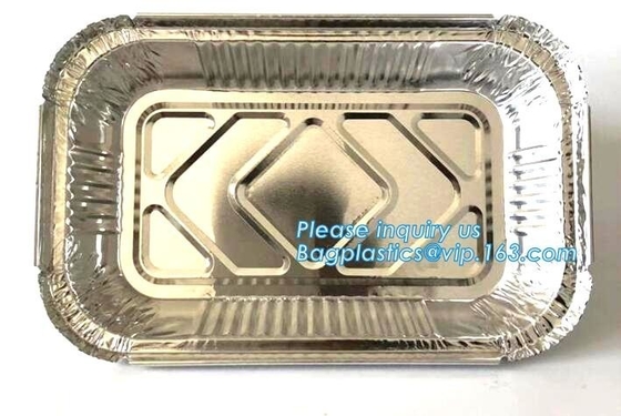van de de aluminiumfolie beschikbare oven van 500ml smoothwall veilige het voedselcontainer, 4LB/1133 Aluminiumfoliecontainer voor Verpakkingsbarbecue