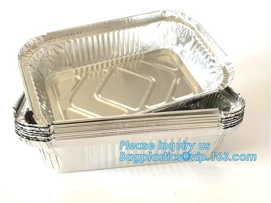 van de de aluminiumfolie beschikbare oven van 500ml smoothwall veilige het voedselcontainer, 4LB/1133 Aluminiumfoliecontainer voor Verpakkingsbarbecue