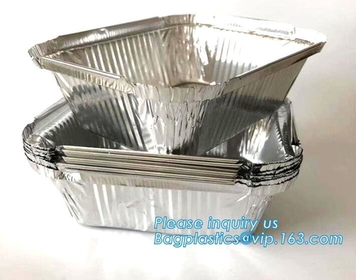 van de de aluminiumfolie beschikbare oven van 500ml smoothwall veilige het voedselcontainer, 4LB/1133 Aluminiumfoliecontainer voor Verpakkingsbarbecue
