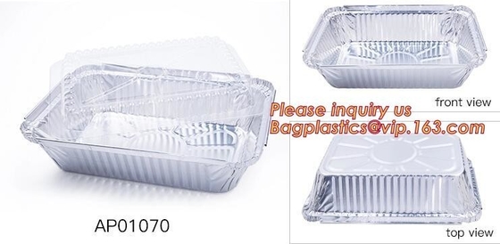 OEM Beschikbare de Aluminiumfoliecontainer van het keukengebruik, Makkelijk te openen en eenvoudige de Foliecontainer BAGEASE PAC van het Verwijderingsaluminium