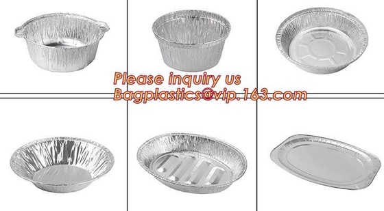 Twee Containers van de Compartimenten Beschikbare Aluminiumfolie voor Meeneemvoedsel Verpakking en snel voedsel, beschikbare aluminiumfolie