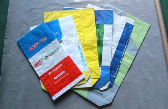 OEM de geweven kwaliteit 5kg/10kg/15kg/25kg pp lamineerde de zakken van kraftpapier pape, 25 kg bloem die duidelijk kraftpapier-document gelamineerde pp w verpakken