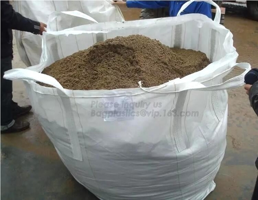 100% Jumbo de Zakken In te ademen Massa van pp FIBC, Mesh Jumbo Bag For Firewood-Aardappel
