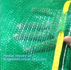 21*31cm het Draagbare PE Handvat van de Uiraschel Mesh Soap Net Bag With van de Fruitoester, Goedkoop PP/PE Gebreid plastic raschel linon me