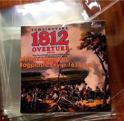 De biologisch afbreekbare Resealable Duidelijke Plastic CD-Verpakkende Zakken van het Kokersalbum, CD zak pp doen CD beschermende film voor schijfzak pac in zakken