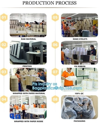Het document van het de luxehuwelijk van de nieuw productdouane paste het met de hand gemaakte kleine vakje van de juwelen witte gift met lintsluiting, Zijde Putje aan