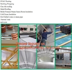 HVAC-Leiding, de bouw het verpakken, het dakwerk van de kleitegel, metaaldakwerk, koude ruimteisolatie, thermische tank, gekoelde water of stoom