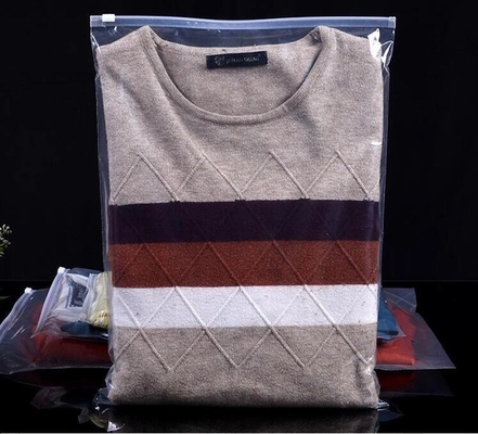 ontruimen de plastic kosmetische zakken van de schuifritssluiting, van de de zakschuif van pvc Zip lockkk van de Leveringsdouane van het de ritssluitings plastic kledingstuk de t-shirtzakken,