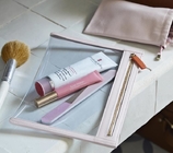 OEM de Goederenpakket die van de Make-up Kosmetisch Zak Zachte Aangepaste pvc-Schuif inpakken