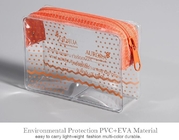 EVA Garment Packing Makeup Cosmetic-Aluminiumfolie van de Zakcpe Berijpte Ritssluiting