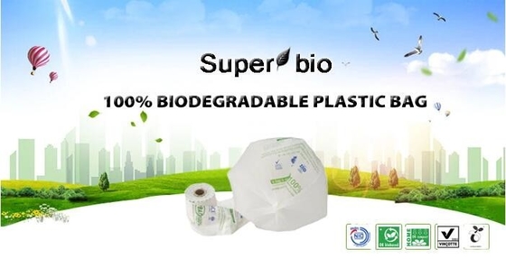 De Zakken van de Theebusliner compostable garbage van het voedselafval met inbegrip van 50 Zakken, Composteerbare t-shirtzak, chemisch afbreekbare zakfabrikant