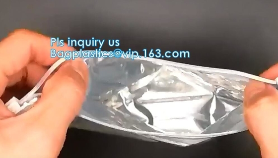 Geurbewijs 7 Mil White Mylar Bags, de Kringloopzak van de de Ritssluitingsaluminiumfolie van het Geurbewijs/Gelamineerde van het Aluminiumfoliezak/Voedsel Rang