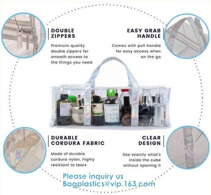 Toiletry van Eco de Winkelende Zakken van de de Ritssluitingszak van Uitrustingenpvc van de de Make-up Kosmetische Reis Organisator Pocket Shoulder Bag