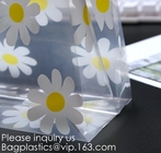 Veelvoudige van de de Boutiquegift van Patronen Bloemen Plastic Zakken de Zakkleding die Zachte Lijnhandvat Openlucht het Winkelen Toebehoren verpakken