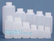 Van de de Flessenreagens van het breed-mond de Chemische Droge Poeder Kruik van de Flessen Vierkante Chemische Plastic Flessen met Deksels Kleine Biochemie
