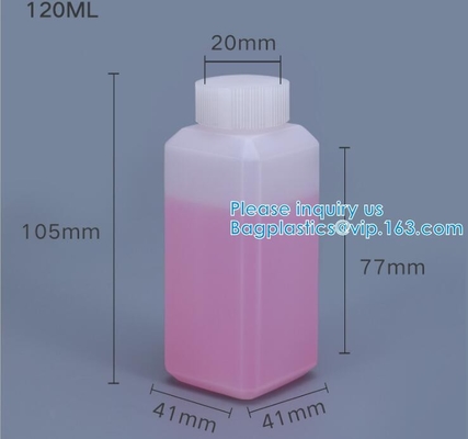60ml aan 1000ml-Hdpe Kruik van de Roomhoney water square hdpe small van Gem Spice Cookies Powder Cosmetic van de Flessen de Vierkante Plastic Kruik