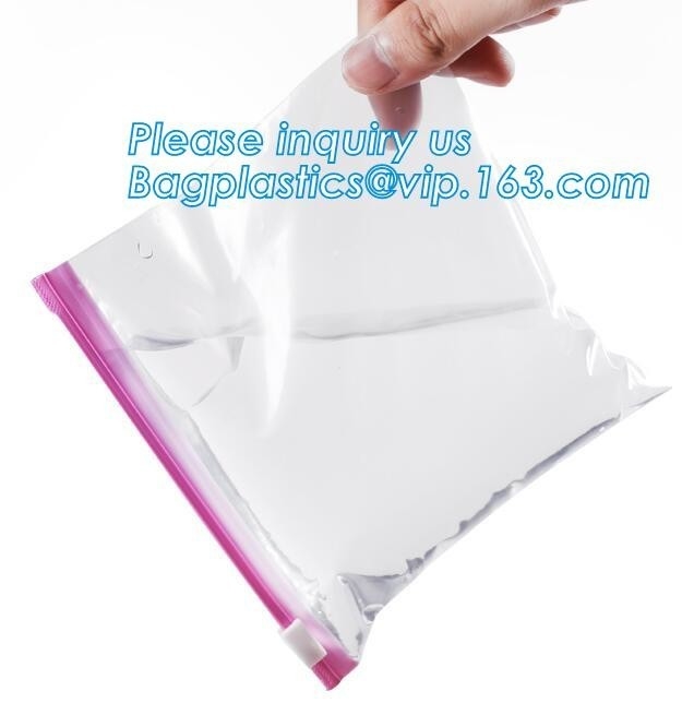 De Douane Transparante LDPE Plastic Waterdichte Zip lockkk van de schuifdiepvriezer Opslagzak, duidelijk plastic PE van de Schuifritssluiting POLYwater