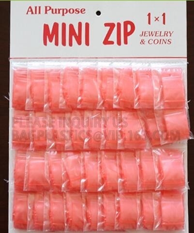 De minizak van de ritssluitingsopslag, plastic ritssluiting doet/mooi in zakken &amp; doet het leuke suikergoed /snack-ritssluitingszakken, Flexibel verpakkend plastiek in zakken