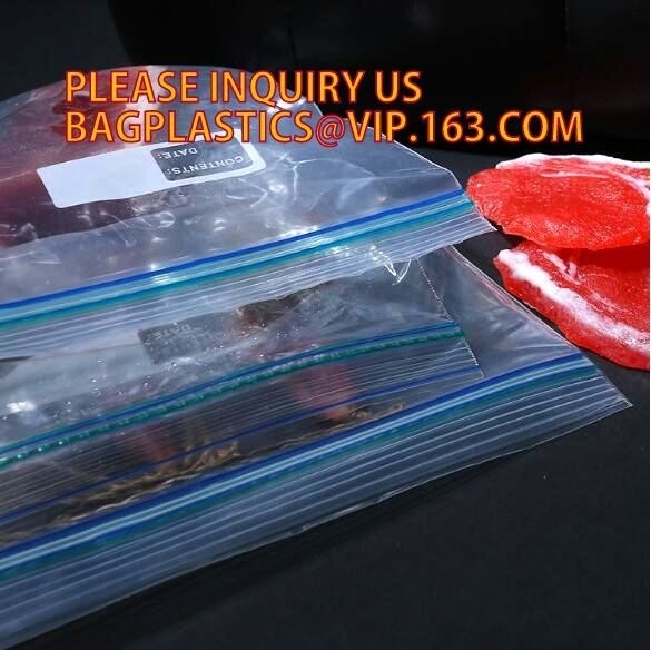 Resealable LDPE Zak van de de Ritssluitingsverbinding van de Voedselrang Dubbele voor Verpakkingssandwich, LDPE plastic dubbele Zip lockkk San van de Gravuredruk