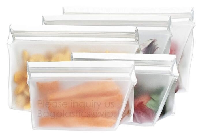 Opnieuw te gebruiken van de de Opslagzak van het Siliconevoedsel Wasbare het Silicone Verse Zak voor Vruchten bagea van het Behoudsbagplastics van het Groentenvlees