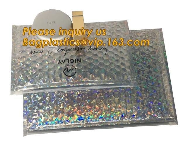 nam metaalholographi van de luchtpost gouden opgevulde bel mailer/Zip lockkk-de zak van de de schuifbel van de bellenzak, Holografische Fabriek toe