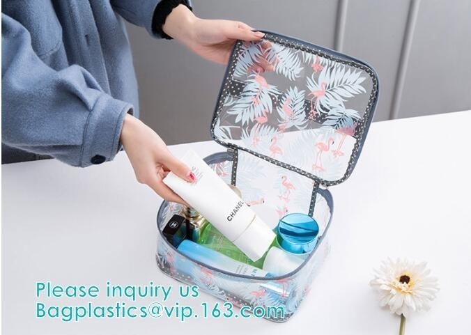 De vinyl de Reistoiletry van de Wasschoonheid Kosmetische Zak, Make-upzak, Toiletry van Reismensen Zak kleedt Organisator, cosmeti van de make-upzak