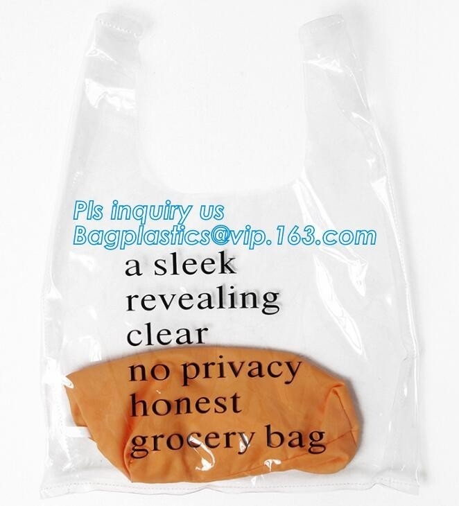 Strand Tote Bag Pvc Handle Bags, van het slot de Transparante Duidelijke pvc van de Handvatritssluiting Verpakkende zak, pp-het handvatzak van pvc voor pakketten