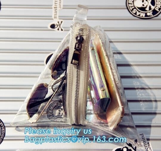 Pvc-van de de Zakhand van het Vrouwenhologram van de de Koppelingen de Kleine Ketting Handtas van de de Dames Transparante Laser, de Transparante Koppeling Tote Bag van DIY