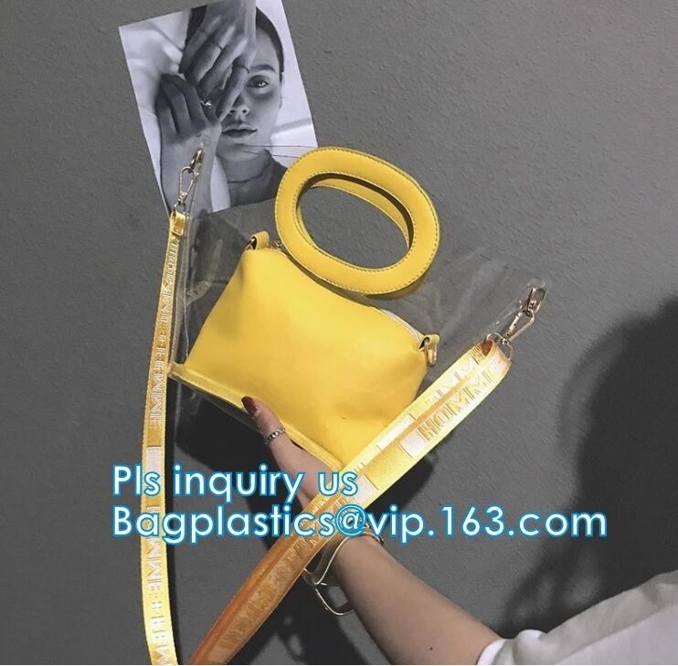 pu van de totalisatorzak de waterdichte handtas van het strandpakket, de Kleurrijke Handtas van pvc Pu voor Vrouw, de Vrouwenhandtas van de Strandzak met Katoenen Rop