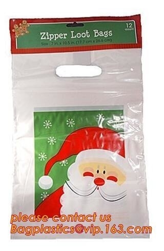 De Gift van Kerstmisontwerpen doet Plastic Polyzak Jumbo/Reuze/Buitengewoon breed met Markering, de reuze plastic zakken van de Kerstmisgift voor grote giften in zakken