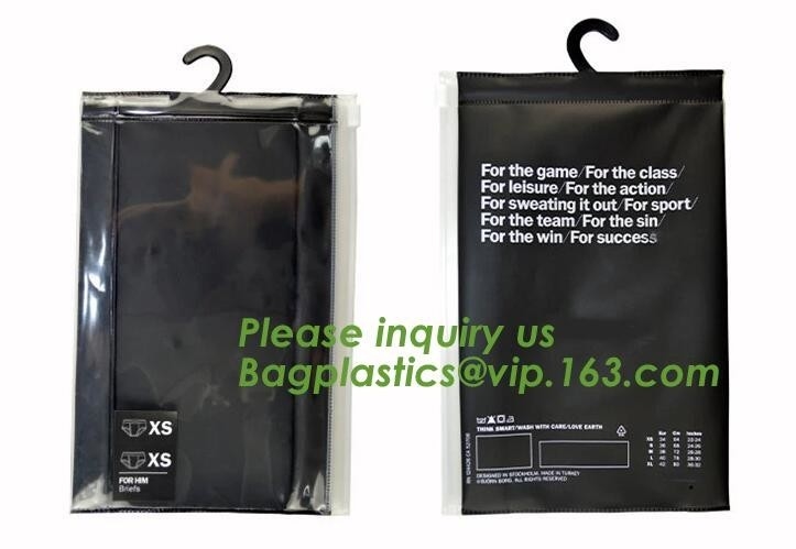 Berijpte Zip lockkk-de hangerzak van zakeva PVC voor kleren, de vorst drawstring zak van EVA, Berijpte Plastic EVA Garment Packing Bag zi